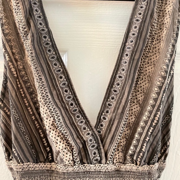 Free People Border Print Deep V Romper - Picture 13 of 13